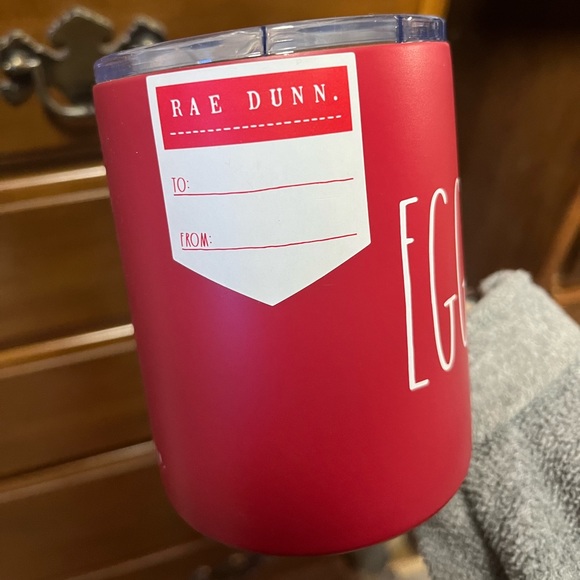 NWT Red Rae Dunn Insulated 12 oz.Stainless Steel Coffee Mug with Lid - Picture 3 of 4